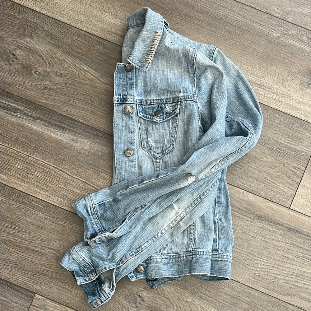 Distressed Denim Jacket - Picture 2 of 4